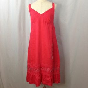Old Navy Coral Linen Empire Waist Sundress Size 20
